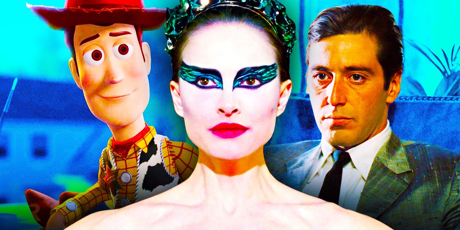 Woody from Toy Story, Nina from Black Swan and Michael Corleone from The Godfather