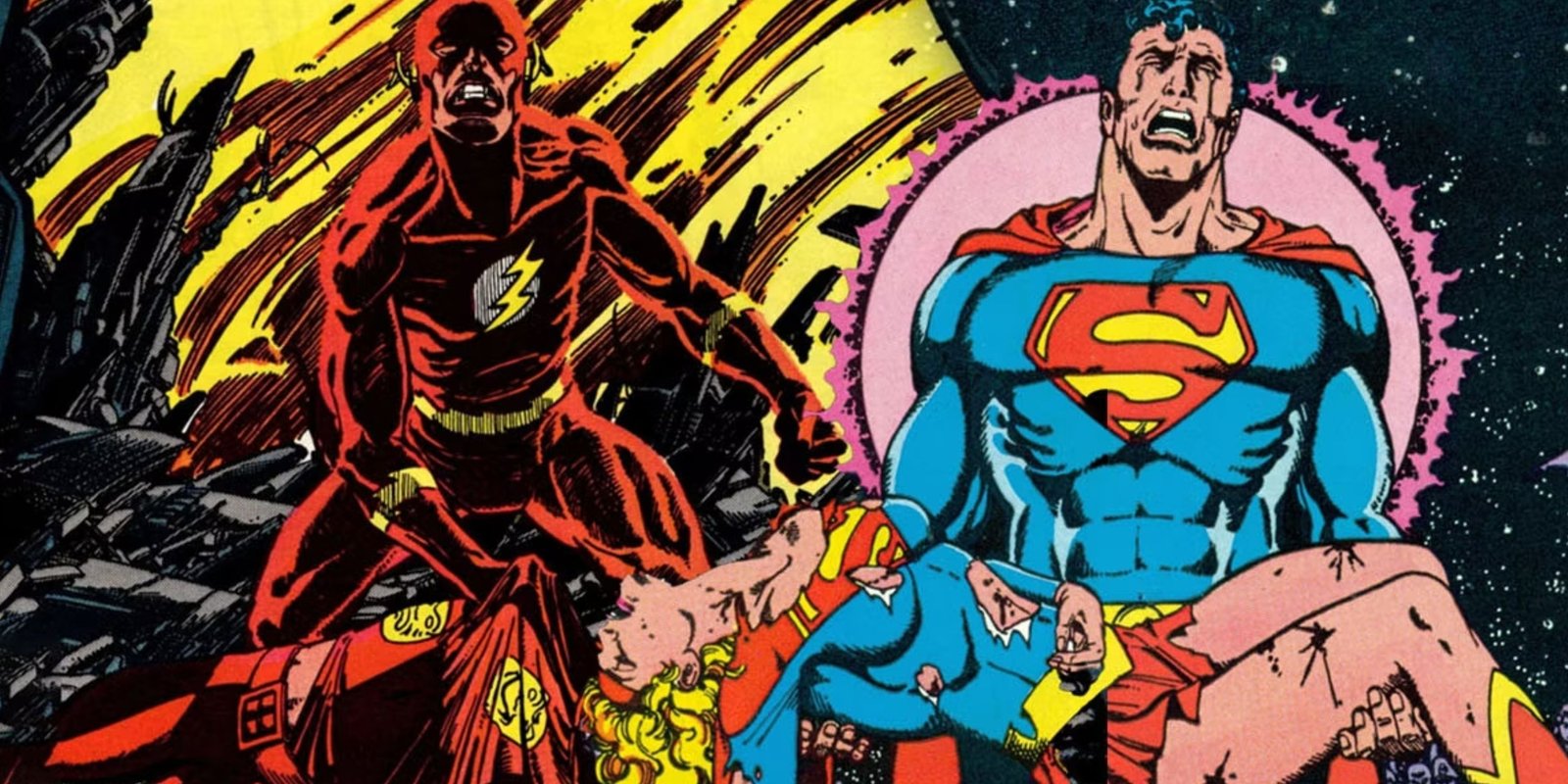 Deaths of Barry Allen and Supergirl Crisis On Infinite Earths