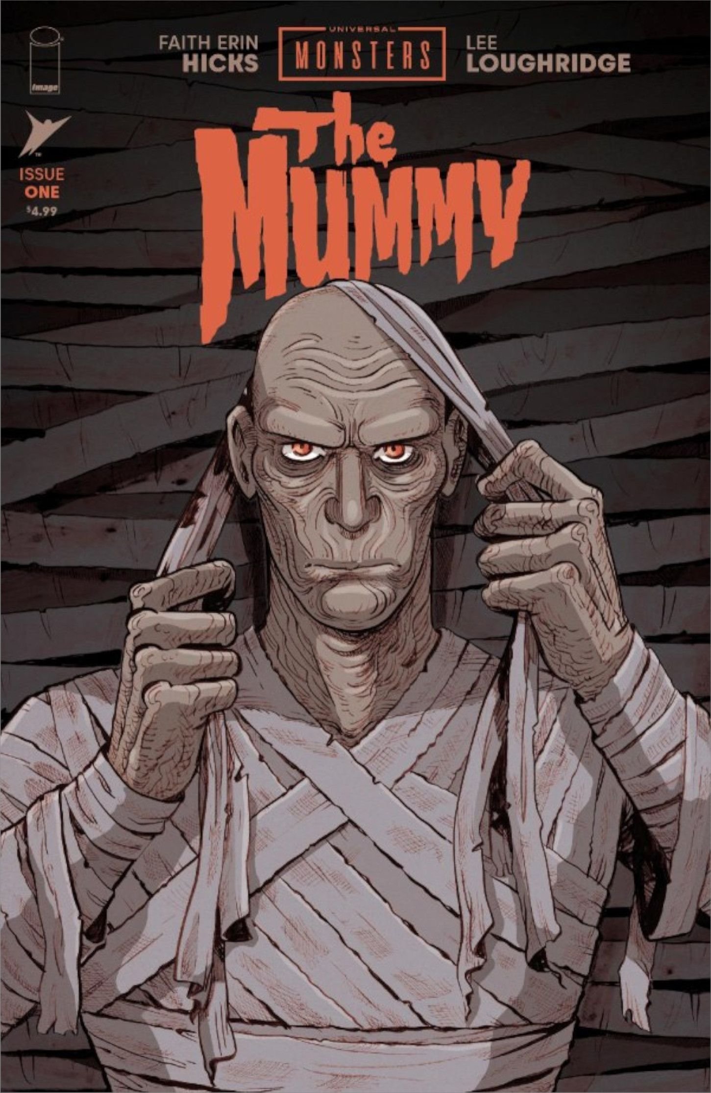 Universl Monsters The Mummy #1 Cover Imhotep unwraps himself