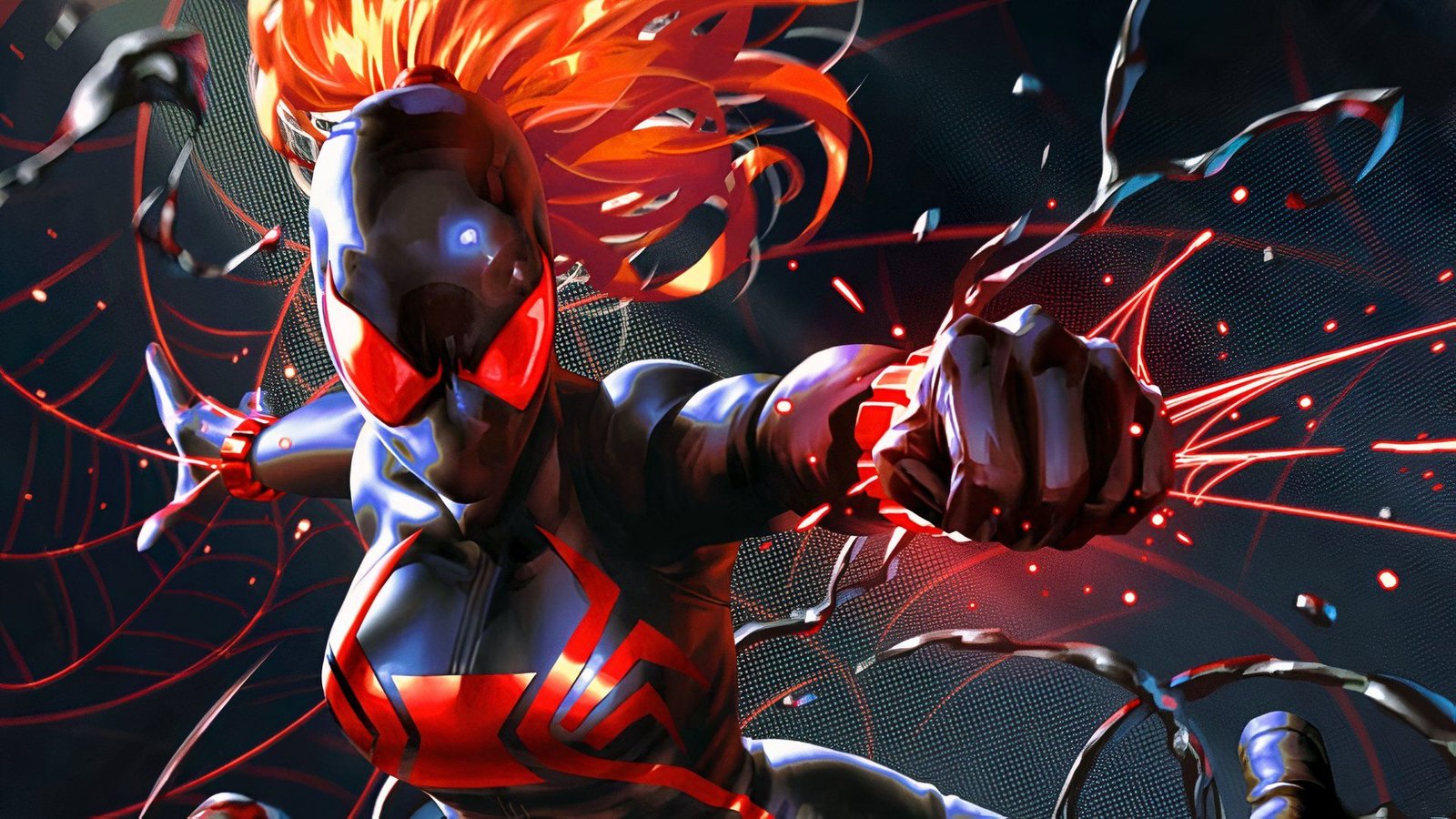 Black Widow Embraces Her Symbiote Powers in Derrick Chew's 'Thunderbolts' #1 Cover