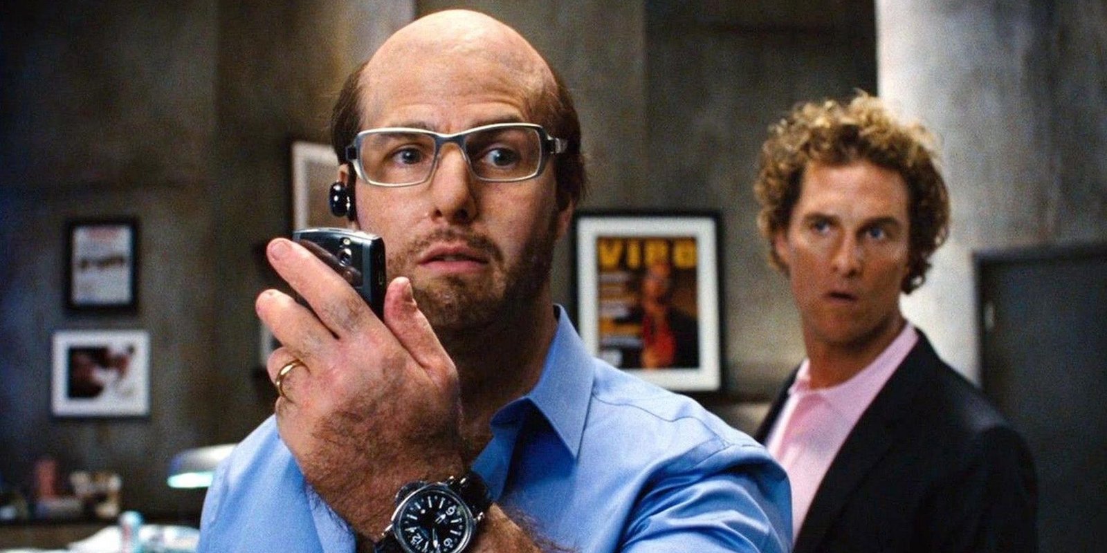 Tom Cruise on the phone in Tropic Thunder