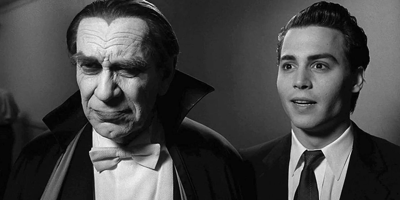 Johnny Depp with Martin Landau as Bela Lagosi in Ed Wood
